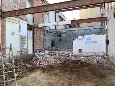 Treballs de rehabilitació de l'edifici